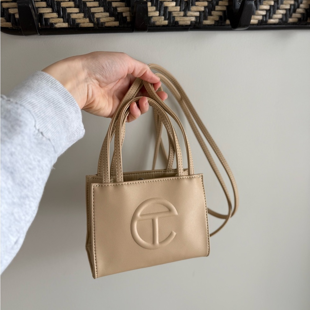 Telfar Mini Shopping Bag - Vegan Leather - Tan